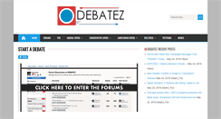Desktop Screenshot of debatez.com