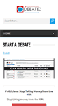 Mobile Screenshot of debatez.com